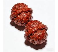 Noix chinoises naturelles de Wenwan, également connues noix de Baoding, ont l'effet de soulager le stress, convient pour jouer avec, offrir en cadeau aux parents âgés, collection (A 40-41 mm)