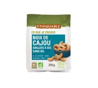 Noix de Cajou grillées à sec SANS SEL bio & équitable