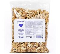 Noix de cajou grillées sans sel 1 kg nut&me | Sans Gluten | Végane | Fruits secs 100% Naturels | Riches en protéines | Snack sain et savoureux | Croquants |