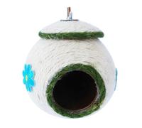 Noix de coco d'oiseau,Lit maison perroquet Coco Hut tissé à la main - Lit de maison de nid d'oiseau anti-morsure, maison de nidification d'élevage pour oiseau perroquet perruche perruche inséparable p