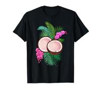 Noix de coco feuilles tropicales été hawaïen T-Shirt