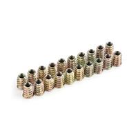 Noix de lecteur hexagonal noix de bois noix kuuleyn 20pcs m8 en alliage zinc en alliage de caisse hexarrière meubles de tête filets pour insert en bois (M8 * 20)