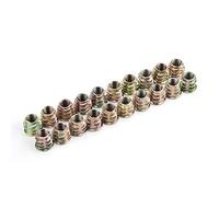 Noix de lecteur hexagonal noix de bois noix kuuleyn 20pcs m8 en alliage zinc en alliage de caisse hexarrière meubles de tête filets pour insert en bois (M8 * 13)