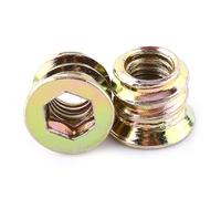 Noix de socket hexagonale Vis en acier en carbone plaqué de haute qualité dans des écrous en bois filetés pour l'ensemble de meubles 20 pcs M6 M8 M10 (M6 * 10 mm)