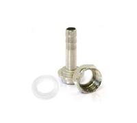 Noix hexagonale 5/8, bec droit 7mm, joint de bière et tuyau de CO2
