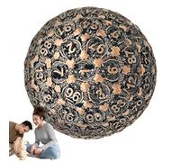 Noix polyédriques métalliques - Dés simples à 100 faces pour les jeux de rôle, outil de divertissement de haute précision pour les joueurs sérieux et les collectionneurs