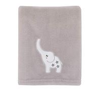 NoJo Couverture bébé super douce Dream Big Little Elephant gris/blanc