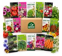 Nojus - Collection de graines de fleurs, d'herbes aromatiques et de légumes - 40 sachets de graines assortis pour jardiner chez soi à petit prix