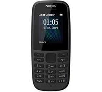 Nokia 105 - Téléphone de service - double SIM / Mémoire interne 4 Mo - noir Noir G