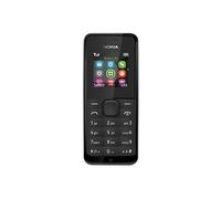 Nokia 105 - Téléphone de service - RAM 384 Ko - Ecran LCD - 128 x 128 pixels - noir
