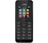 Nokia 105 - Téléphone de service - RAM 384 Ko - Écran LCD - 128 x 128 pixels - noir Noir G