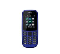 Nokia 105 [Version 2019] - Téléphone portable débloqué (Ecran 1,77 pouces - 4Mo stockage - Double mini SIM) Bleu