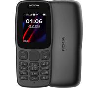 Nokia 106 Téléphone Mobile Double SIM Ecran 1.8" Noir - Mémoire 2000 Contacts Longue Durée