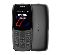 Nokia 106 Téléphone portable débloqué 2G (Ecran: 1,8 pouces - 1 Mo - Simple SIM) Noir