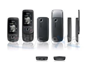 Nokia 2220 Slide Téléphone Portable Coulissant, MP3, GPRS, Ovi Mail Mode Avion, 32 MB, Graphite