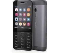 Nokia 230 Dark Sidabrinis, 2.8 ", TFT, 240 x 320 pixels, 16 MB, Dual SIM, Mini-SIM, Bluetooth, 3.0, USB version microUSB 1.1, Built-in camera, Main camera 2 MP, Secondary camera 2 MP, 1200 mAh