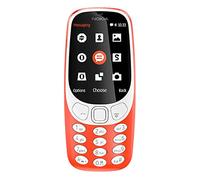 Nokia 3310 2G double SIM - feature phone débloqué GSM, Écran 2,4 pouces, appareil photo 2MP avec flash LED - Rouge