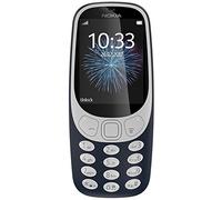 Nokia 3310 2G double SIM - feature phone débloqué GSM, Écran 2,4 pouces, appareil photo 2MP avec flash LED - Bleu