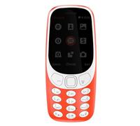 Nokia 3310 2G double SIM - feature phone débloqué GSM, Écran 2,4 pouces, appareil photo 2MP avec flash LED - Rouge