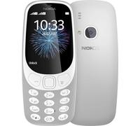 Nokia 3310 2G Unlocked téléphone portable (écran couleur 2,4 pouces, appareil photo 2MP, Bluetooth, radio, lecteur MP3, Dual Sim) retro grey