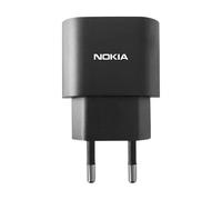 Chargeur Secteur 18W avec câble USB-C de 1m Nokia Noir