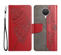 (Nokia G10 4G,Red)Phone Case for Nokia G10 4G Leather Cases
