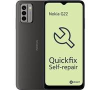 Nokia G22 - 4G smartphone - double SIM - RAM 4 Go / Mémoire interne 128 Go - microSD slot - 6.52" - 1200 x 720 pixels (90 Hz) - 3 x caméras arrière 50 MP, 2 MP, 2 MP - front camera 8 MP - gris météori