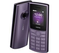 Nokia Téléphone 110 4G avec appareil photo, Bluetooth, radio FM, lecteur MP3, microSD, batterie longue durée et jeux préchargés, double SIM - Violet