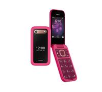 Nokia Téléphone à rabat 2660 avec écran 2,8", connectivité 4G, compatible avec les appareils auditifs (НАС), caméra intégrée, lecteur MP3, radio FM sans fil et jeux classiques (Dual SIM) - Rose