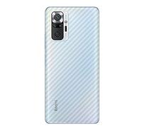 NOKOER Film Protection Arriere pour Xiaomi Redmi Note 10 Pro, [4 Pièces] 0.1mm Ultra-Mince Pet Doux Back Flim [Antidérapant] [Anti Empreintes Digitales] [Dissipation Thermique]