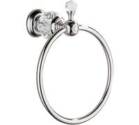 Nokozan Luxury Crystal Series Anneau Porte-Serviette Mural Motif pêche Chromé