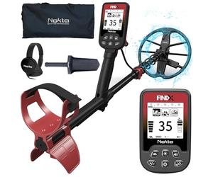 Nokta FINDX Détecteur de Métaux, Détecteurs de métaux avec Bobine étanche de 28 cm pour Or, Pinpoint, Batterie Rechargeable (écouteurs, Sac de Transport, Pelle)