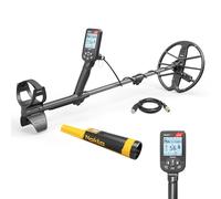 Nokta Simplex Détecteur de métaux ultra étanche avec tige en fibre de carbone et bobine de recherche de 28 cm (détecteur de métaux avec pointeur Accupoint)