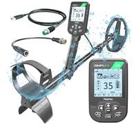 Nokta Simplex Lite Détecteur de Métaux avec Bobine de Recherche DD étanche de 24 cm, Vibration pour détecter sous l'eau, Plage et Tous Les Modes de Recherche de métaux