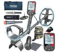 Nokta Triple Score Pro Kit de détecteur de métaux assaisonné Hunter Pack (pointeur, pelleteuse, étui de transport, capuchon) Ensemble professionnel pour adultes - Étanche - Détecteurs multi-fréquences