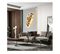 NOKTAI Éclairage décoratif intérieur de Salle à Manger de Villa de Feuille de cru doré V-intage Fait Main Mur Salon allée