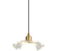 NOKTAI Suspension Japonaise Simple, Suspension en Verre à Source G9, lustres en Laiton Exquis, luminaires romantiques à Une tête, Lustre de Plafond