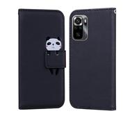 Nokverzy Pochette pour Xiaomi Poco M5S 4G Coque Telephone Portable Aimantée Integrale Protection Coque Antichoc pour Xiaomi Poco M5S 4G Portefeuille Porte Carte Cordon Panda Noir