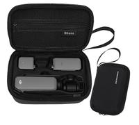 Nokwocy Sac pour DJI Osmo Pocket 3 Creator Combo, matériau PU et EVA étanche, sac de transport compact avec poignée en sangle, protection de voyage pour accessoires Osmo Pocket 3 Combo, noir