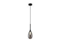 NOKXDKJWT Creative Teardrop Verre Lumière Moderne Minimaliste en Aluminium Acrylique Lustres Gris À Tête Unique LED Lampe Suspendue Canapé Toile De Fond Mur Décoratif Luminaire