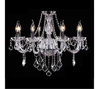 NOKXDKJWT E14modern Luxueux Lustre en Cristal Bougie île éclairage Suspension Lampe plafonnier pour Salle à Manger Salon Cuisine Chambre Couloir entrée-doré. 10 têtes