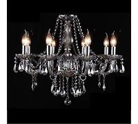NOKXDKJWT E14modern Luxueux Lustre en Cristal Bougie île éclairage Suspension Lampe plafonnier pour Salle à Manger Salon Cuisine Chambre Couloir entrée-doré. 10 têtes