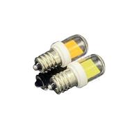 NOKXDKJWT Éclairage, Paquet de 10, Mini Lampes LED COB AC220V 5W BA15D/BA15S/E11/E12/E14/G4/G8/G9, Couvercle en Verre + céramique (Blanc Chaud, E12)