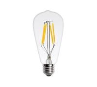 NOKXDKJWT Éclairage, Paquet de 15, Lampe à Filament LED rétro Edison E27 AC220V ST64 2W 4W 6W 8W décoration de la Maison Bougie Lustre Ampoule (ST64 4W)