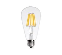 NOKXDKJWT Éclairage, Paquet de 15, Lampe à Filament LED rétro Edison E27 AC220V ST64 2W 4W 6W 8W décoration de la Maison Bougie Lustre Ampoule (ST64 4W)