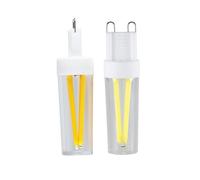 NOKXDKJWT Éclairage, Paquet de 4, Ampoule à Filament LED à intensité Variable G9 AC220V 3W, variateur en céramique, Bougies, Lampe de Lustre (Blanc Chaud)