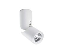 NOKXDKJWT Encastré 7W/10W Noir/Blanc projecteur réglable créatif monté en Surface Panneau de Plafond Rotatif LED lumière COB en Aluminium Downlight pour éclairage Domestique Commercial intégré