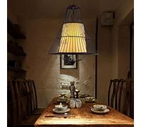 NOKXDKJWT Lampe de Lustre Moderne à LED, luminaires décoratifs tissés Noirs, plafonnier rétro Industriel, adapté au loft, au Bureau à Domicile, au Restaurant