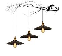 NOKXDKJWT Lampes suspendues Rétro Loft Bar Parapluie Couvercle Lustre Internet Cafés Café Bar Décoration Restaurant Fer Lustre Suspendu Réglable Personnalité Créative Livi (42 cm)