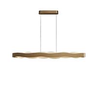 NOKXDKJWT Lumière Moderne à LED, plafonnier en Acier Inoxydable plaqué de mer de Nuage Simple rectangulaire, Lustre de Salon pour l'éclairage de Salle à Manger de Chambre à Coucher/Rectangle 140 cm